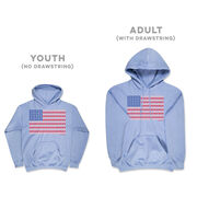 Baseball Hooded Sweatshirt - Patriotic Baseball