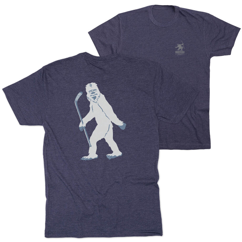 Hockey Short Sleeve T-Shirt - Yeti (Back Design)