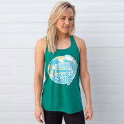 Volleyball Flowy Racerback Tank Top - Serve's Up