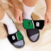 Guys Lacrosse Repwell&reg; Slide Sandals - Personalized Jumpshot