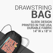 Softball Drawstring Backpack - Hey Batter Batter