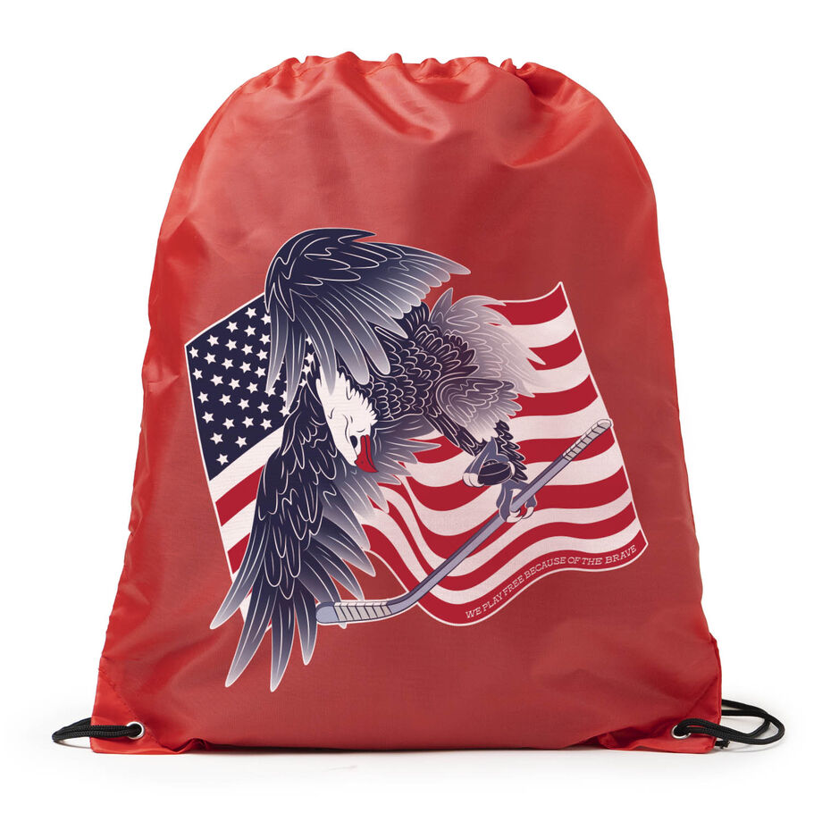 Hockey Drawstring Backpack - Hockey Eagle