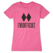 Skiing & Snowboarding Women's Everyday Tee - I'm Difficult