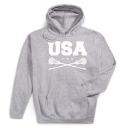 Guys Lacrosse Hooded Sweatshirt - USA