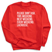 Lacrosse Crewneck Sweatshirt - All Weekend Lacrosse