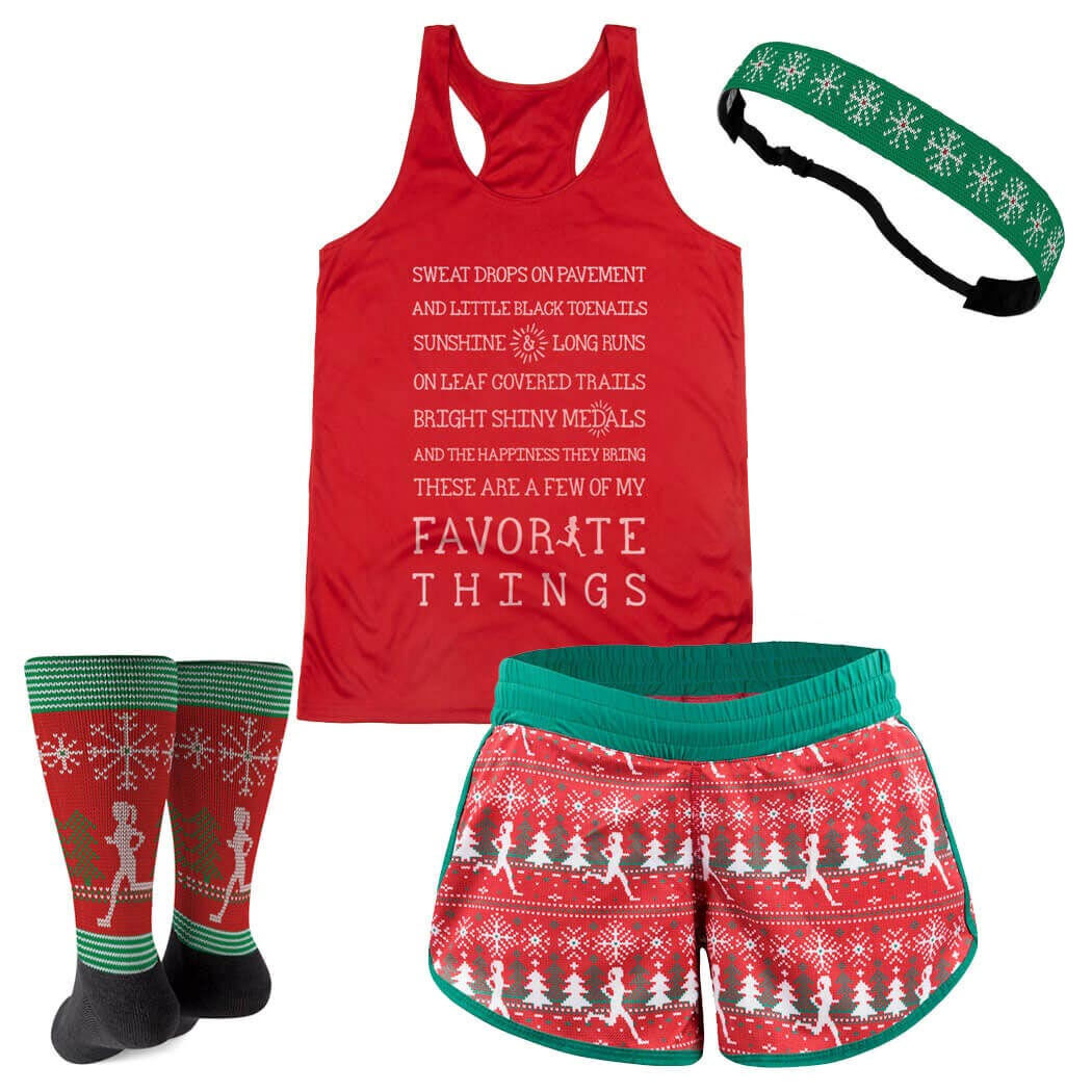 christmas running shorts