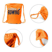 I'd Rather Be Rowing Drawstring Backpack