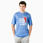 Hockey Short Sleeve Performance Tee - Lace 'Em Up And Light The Lamp