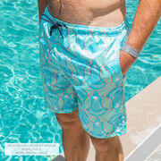 Guys Lacrosse Swim Trunks - Coast To Coast