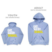 Tennis Hooded Sweatshirt - Eat. Sleep. Tennis.