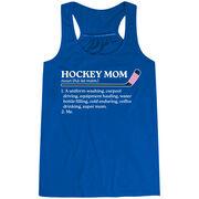 Hockey Flowy Racerback Tank Top - Hockey Mom Definition