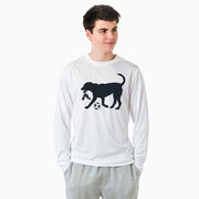 Soccer Long Sleeve Performance Tee - Spot The Soccer Dog