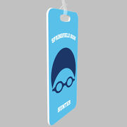 Swimming Bag/Luggage Tag - Personalized Swim Team Goggles and Cap