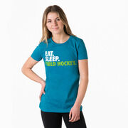 Field Hockey Women's Everyday Tee - Eat. Sleep. Field Hockey.