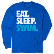 Swimming Tshirt Long Sleeve - Eat. Sleep. Swim