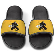 Hockey Repwell&reg; Slide Sandals - Goalie with Number