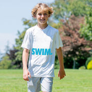 Swimming Short Sleeve Performance Tee - Eat. Sleep. Swim.