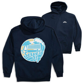 Volleyball Hooded Sweatshirt - Serve's Up (Back Design)