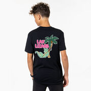 Guys Lacrosse Short Sleeve T-Shirt - Lax Lizard (Back Design)