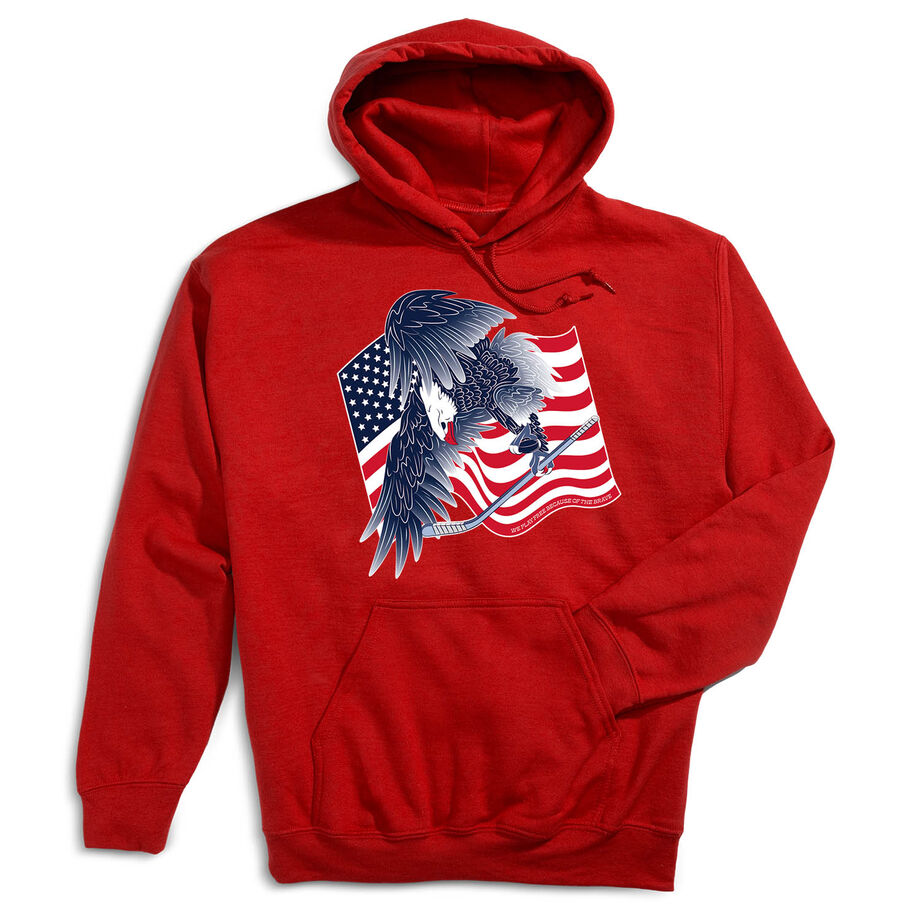 Hockey Hooded Sweatshirt - Hockey Eagle