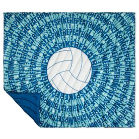 Volleyball Gameday Puffle Blanket - Bump Set Spike