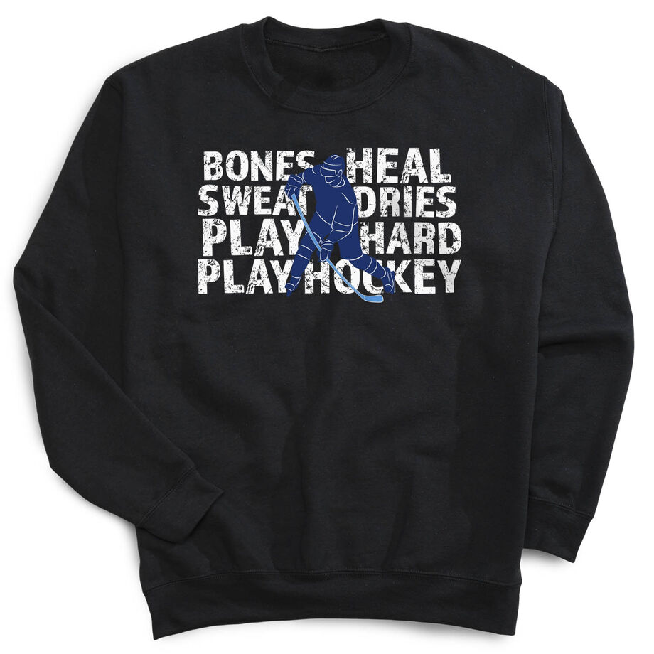 Hockey Crewneck Sweatshirt - Bones Heal Hockey