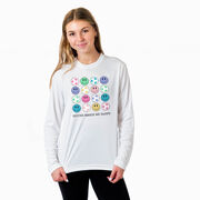 Soccer Long Sleeve Performance Tee - Soccer Makes Me Happy