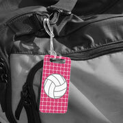 Volleyball Bag/Luggage Tag - Volleyball with Net Pattern