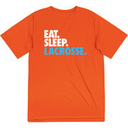 Lacrosse Short Sleeve Performance Tee - Eat. Sleep. Lacrosse.