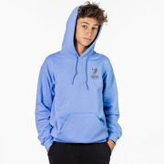 Guys Lacrosse Hooded Sweatshirt - Crossed Sticks (Back Design)