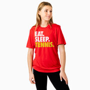 Tennis Short Sleeve Performance Tee - Eat. Sleep. Tennis.