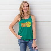 Softball Flowy Racerback Tank Top - Nothing Soft About It