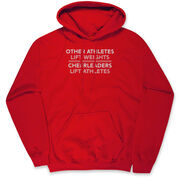 Cheerleading Hooded Sweatshirt - Cheerleaders Lift Athletes