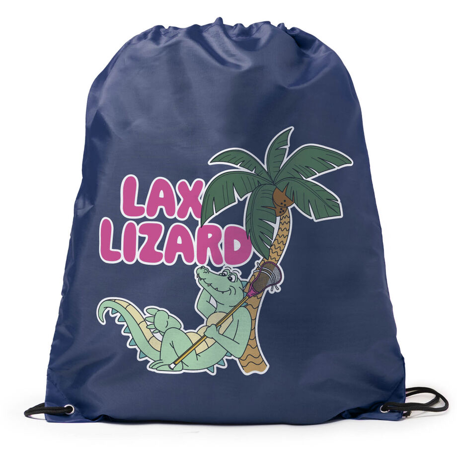 Guys Lacrosse Drawstring Backpack - Lax Lizard