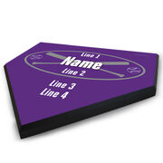Softball Personalized Team Home Plate Plaque