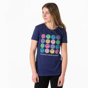 Volleyball Women's Everyday Tee - Volleyball Makes Me Happy