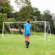 Soccer Short Sleeve T-Shirt - I'd Rather Be Playing Soccer Round (Back Design)