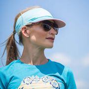 Running Comfort Performance Visor - Pink & Teal