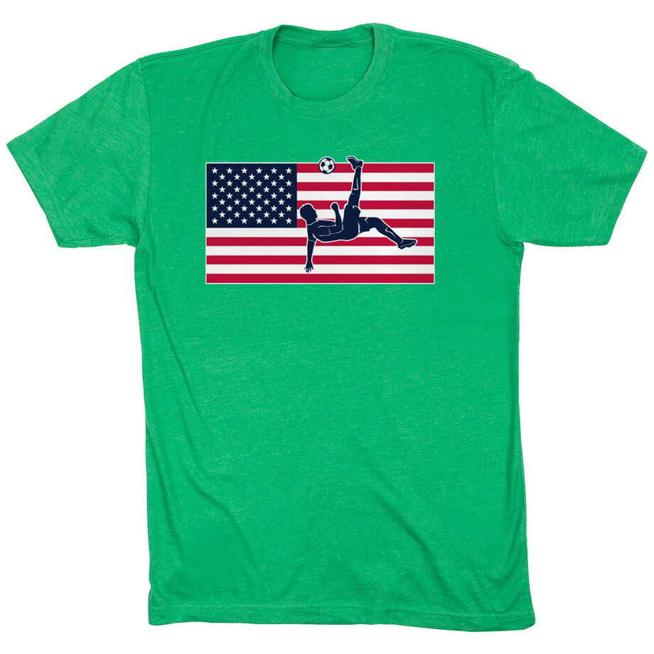 Soccer Short Sleeve T-Shirt - Patriotic Soccer