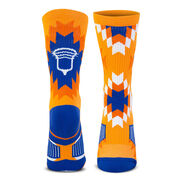 Guys Lacrosse Woven Mid-Calf Socks - Aztec