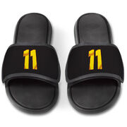 Softball Repwell&reg; Slide Sandals - Softball Number Stitches