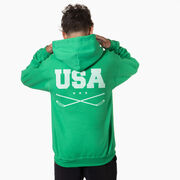 Hockey Hooded Sweatshirt - USA(Back Design)
