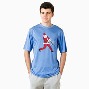 Baseball Short Sleeve Performance Tee - Home Run Santa