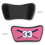 Softball Repwell&reg; Slide Sandals - Crossed Bats with Numbers