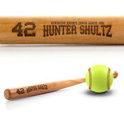 Engraved Mini Softball Bat - Team Name and Player Name