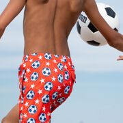 Soccer Swim Trunks - All American