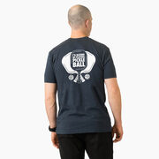 Pickleball Short Sleeve T-Shirt - I'd Rather Be Playing Pickleball (Back Design)
