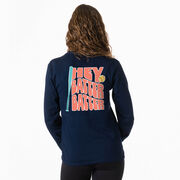 Softball Tshirt Long Sleeve - Hey Batter Batter (Back Design)