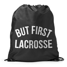 Lacrosse Drawstring Backpack - But First Lacrosse