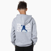 Hockey Hooded Sweatshirt - Bones Heal Hockey (Back Design) 
